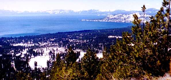 North Shore from Mt. Rose Highway Vista